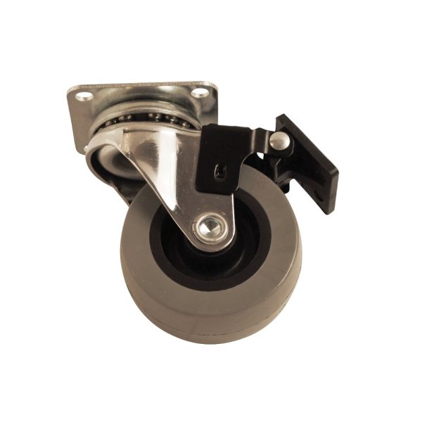 Single wheel Castor + Brake Plate Fix 50mm