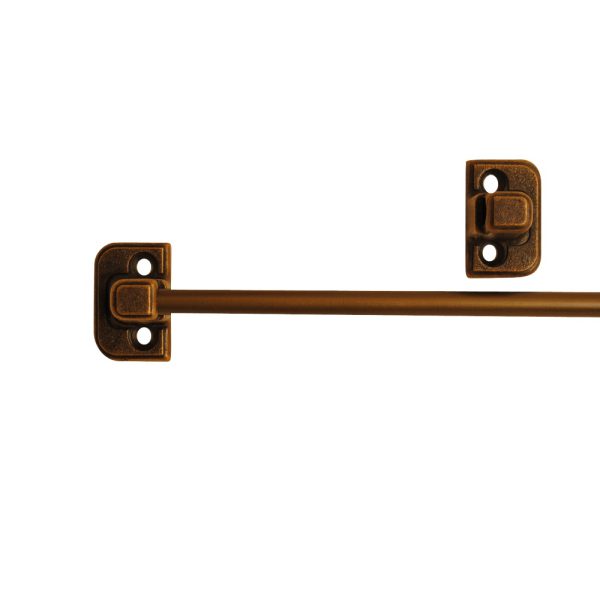 Tie Rail Antique Brass 365mm