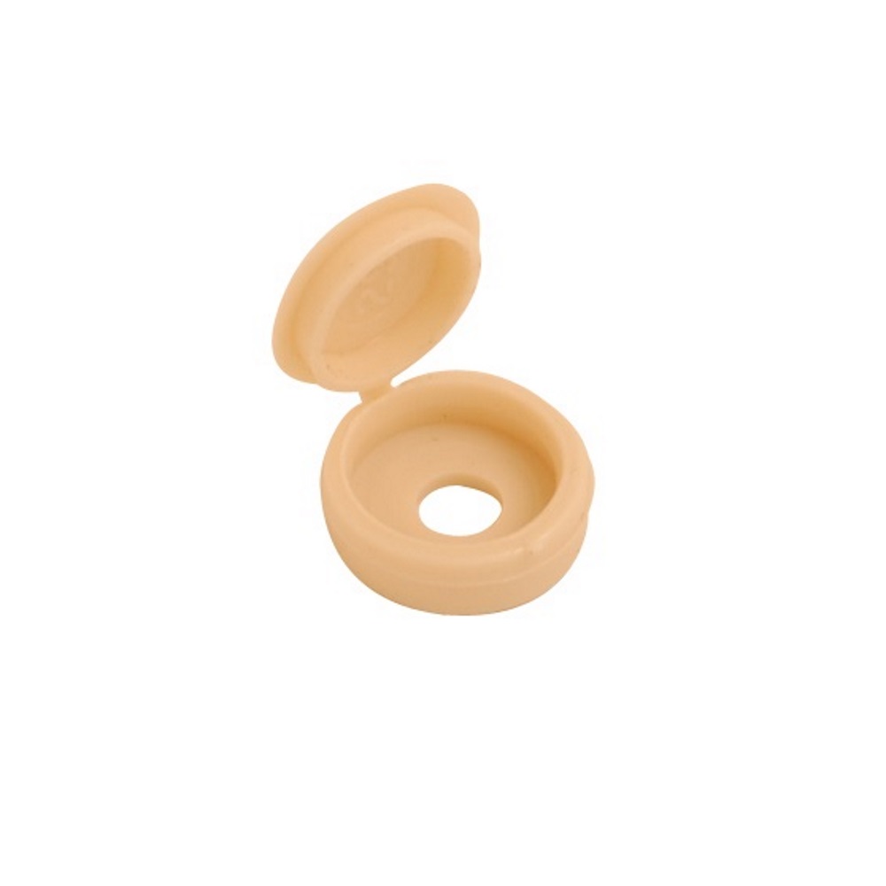 Hinged Screw Cover Cap Beige
