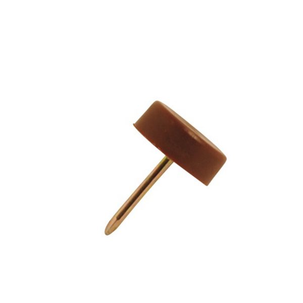 Furniture Glide Nail Brown 16mm Dia x 20mm Lgth