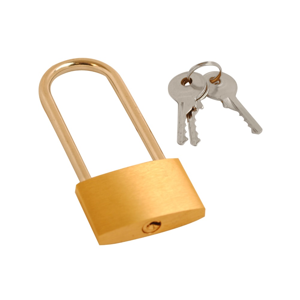 Brass Padlock Long Shackle 30mm