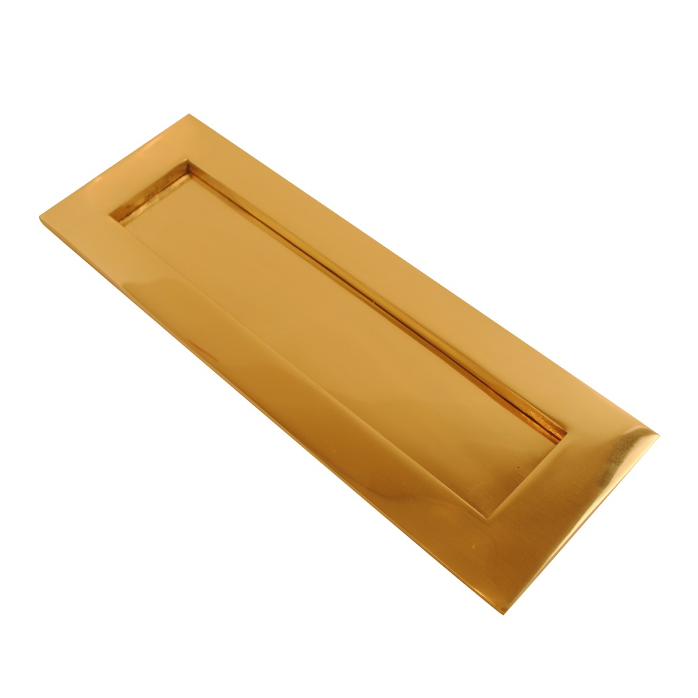 Victorian Letter Plate Polished Brass 250mmx75mm (Retail Pack of 1)
