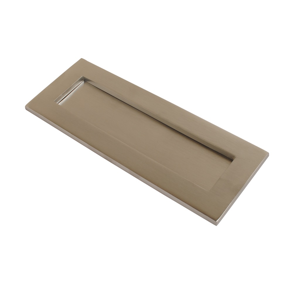 Victorian Letter Plate Satin Chrome 250mmx75mm (Retail Pack of 1)