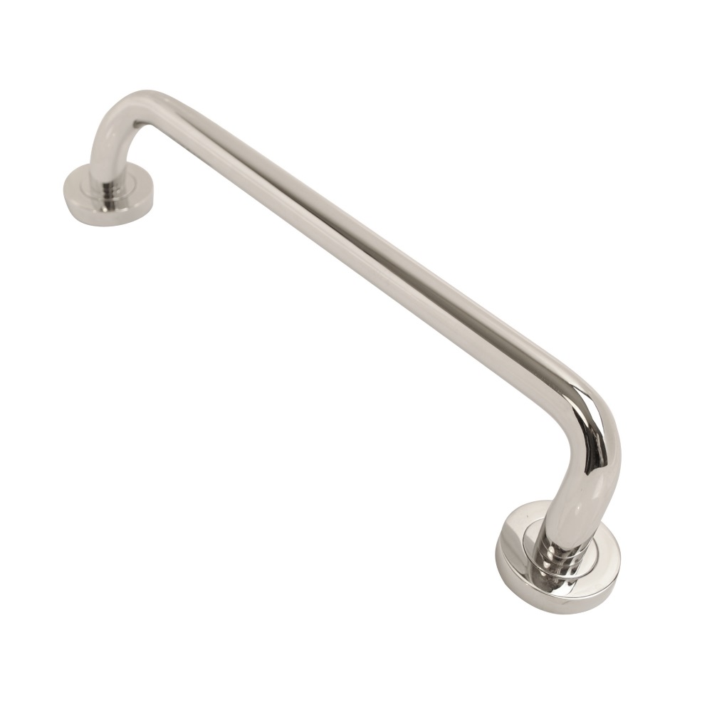 19mm Pull Handle Concealed Fix Cranked Chrome - Monza 300x19mm