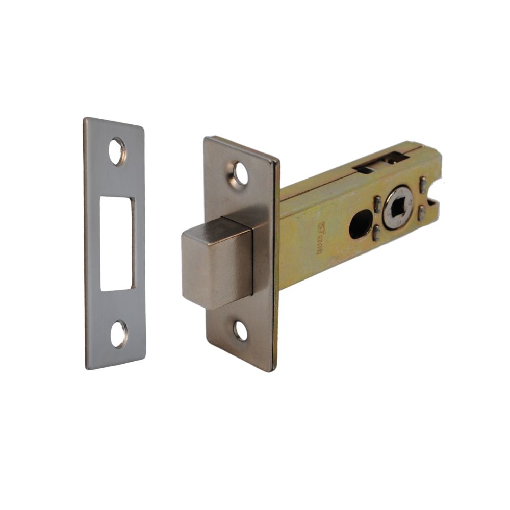 Premium Rectangular Dead Bolt 76mm (57mm Backset) Satin Nickel