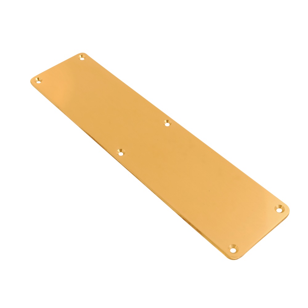 Finger Plate Plain Brass 375x63mmx3mm