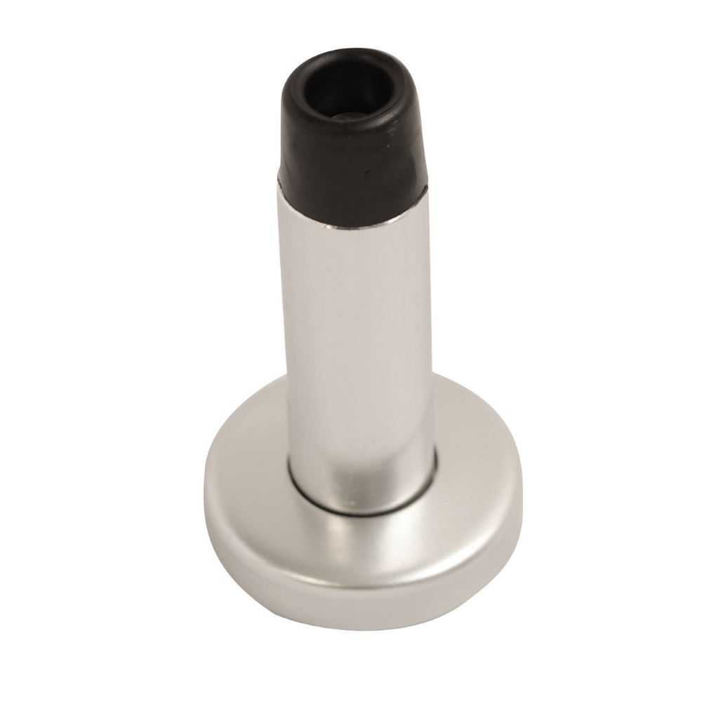 Door Stop Concealed Fix Bright Anodised 75mm