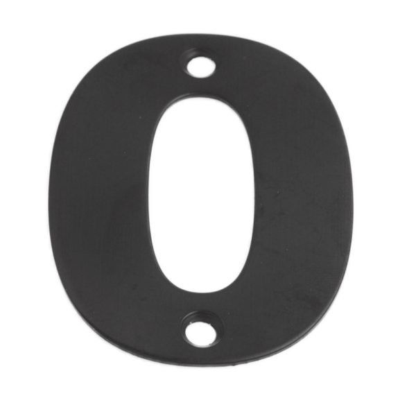 Numeral Figure '0' Matt Black