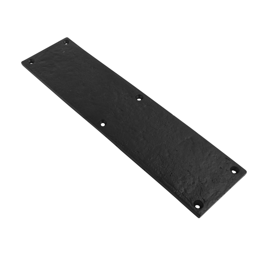 Antique Finger Plate Black 295x73mm (Retail Pack of 1)