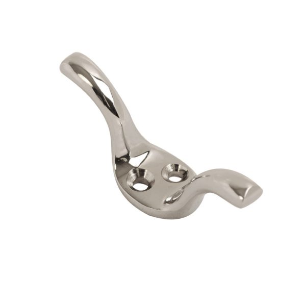 Cleat Hook Chrome 75mm (Retail Pack of 1)