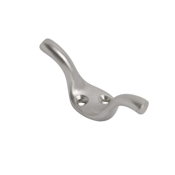 Cleat Hook Satin Chrome 75mm (Retail Pack of 1)