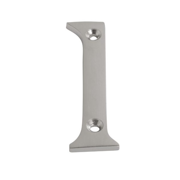 Numeral Figure 1 Satin Chrome 75mm
