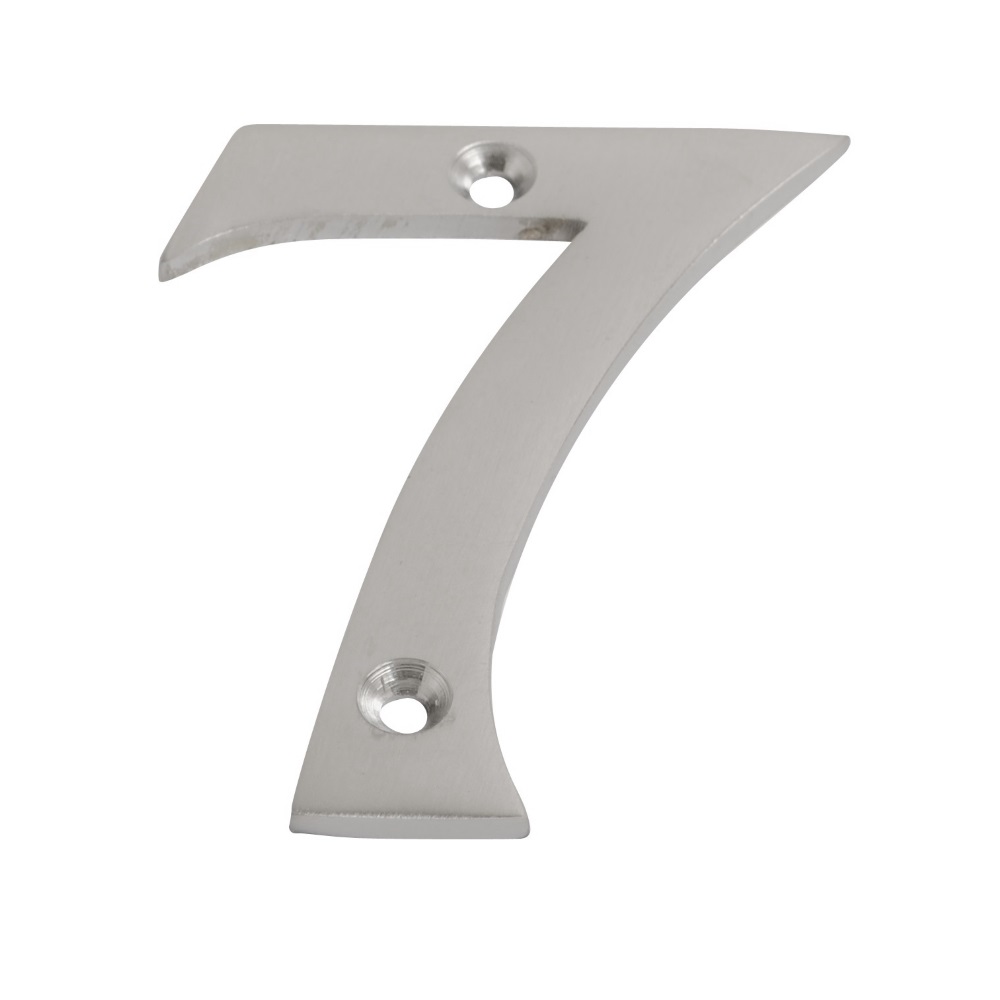 Numeral Figure 7 Satin Chrome 75mm (Retail Pack of 1)