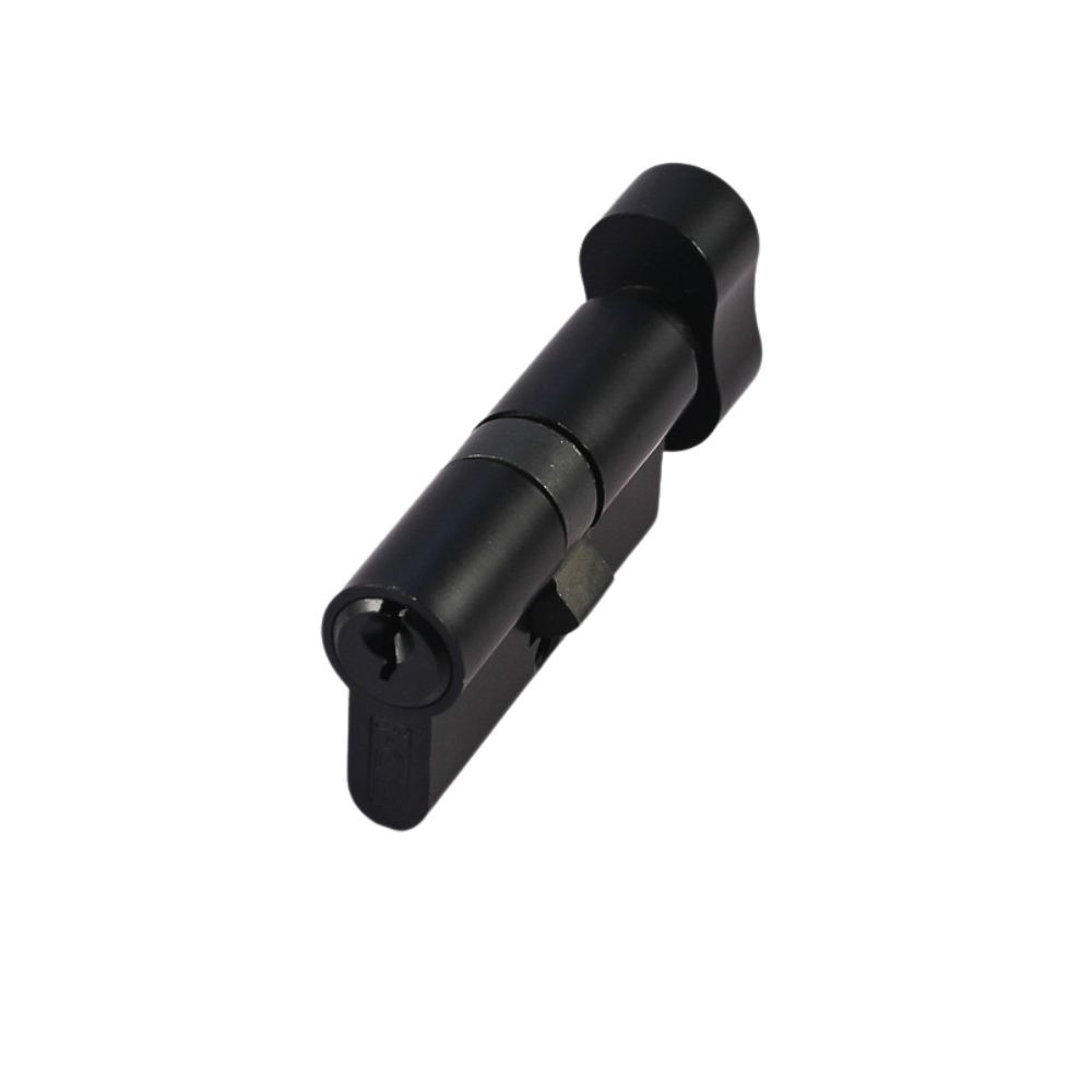 Euro Cylinder & Thumb Turn 30/30 Matt Black