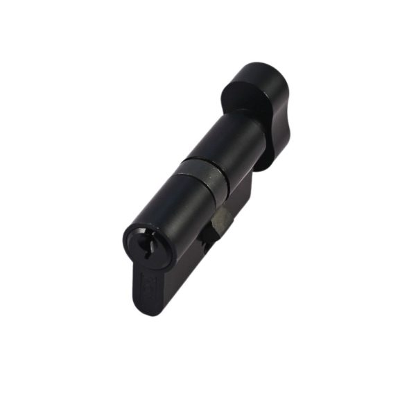 Euro Cylinder & Thumb Turn 30/30 Matt Black (Retail Pack of 1)