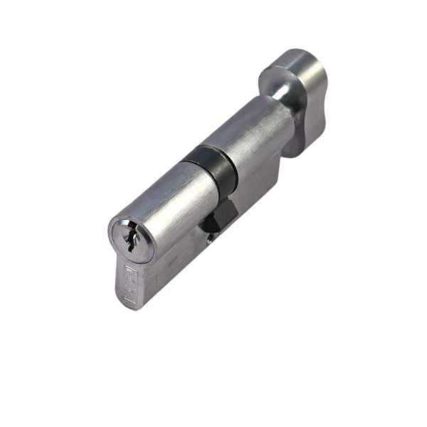 Euro Cylinder & Thumb Turn 35/35 Satin Chrome (Retail Pack of 1)