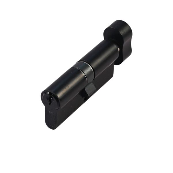 Euro Cylinder & Thumb Turn 35/35 Matt Black (Retail Pack of 1)