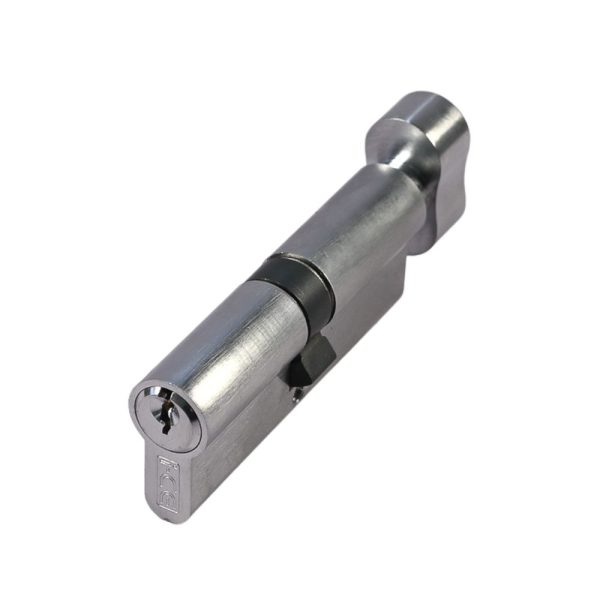 Euro Cylinder & Thumb Turn 40/40 Satin Chrome (Retail Pack of 1)