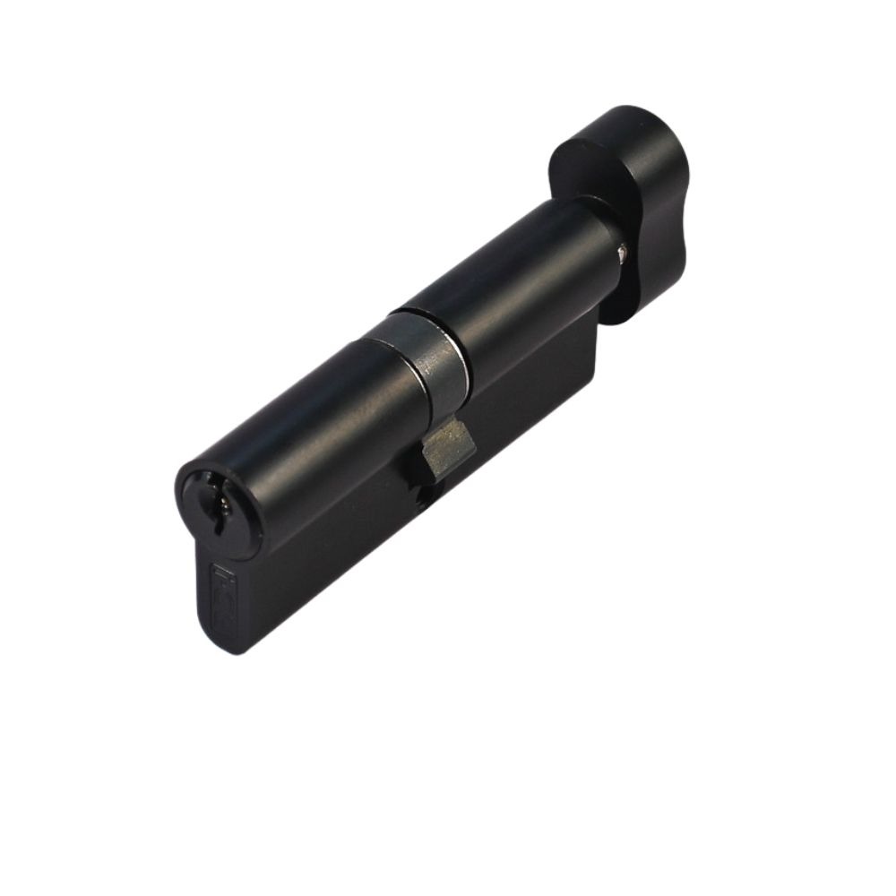 Euro Cylinder & Thumb Turn 40/40 Matt Black