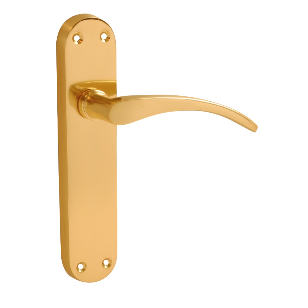 Milan Lever Latch Brass