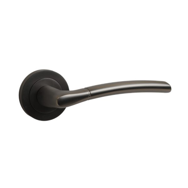 IOS Lever on Rose Gun Metal/Matt Black Nickel
