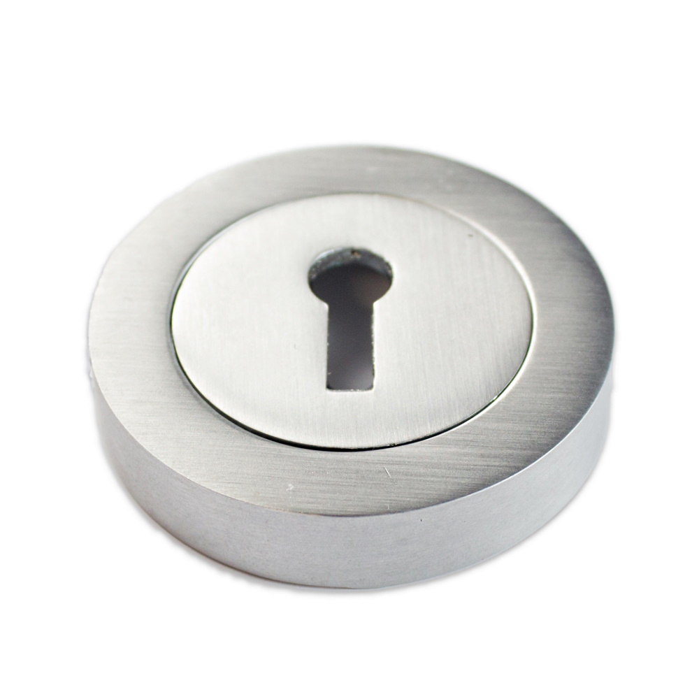 Escutcheon Keyhole Satin Chrome