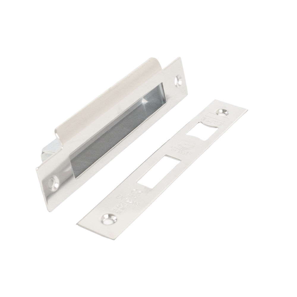 Nickel Conversion Plate & Keep Box for 5Lever Sash & EURO Sashlock Case