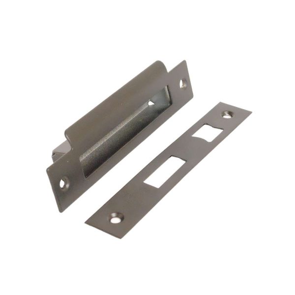 Gun Metal Conversion Plate & Keep Box for 5Lever Sash & EURO Sashlock Case