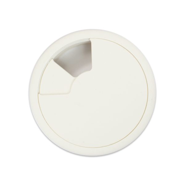 Cable tidy Desk insert Grommet White