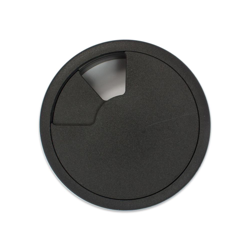 Cable tidy Desk insert Grommet Black