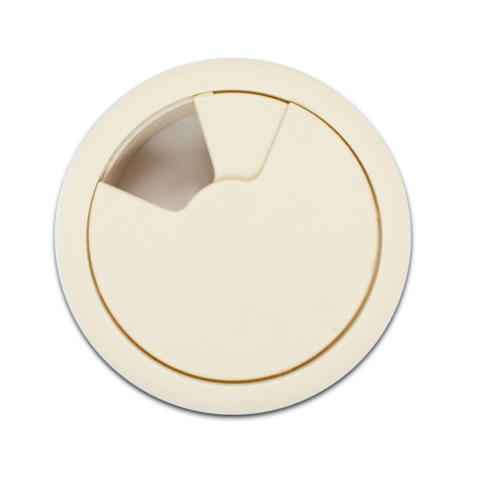 Cable tidy Desk insert Grommet Beige 80mm