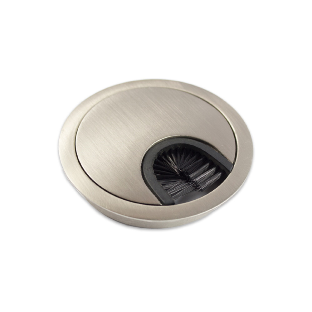 Cable tidy Desk insert Grommet Brushed Nickel 50mm