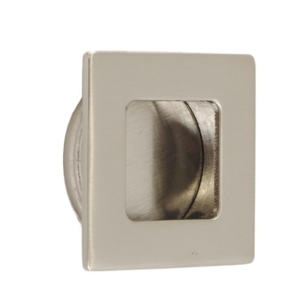 Recess Door Pull Square Satin Nickel