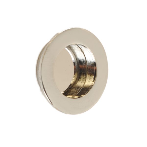 Recess Door Pull Round Polished Chrome