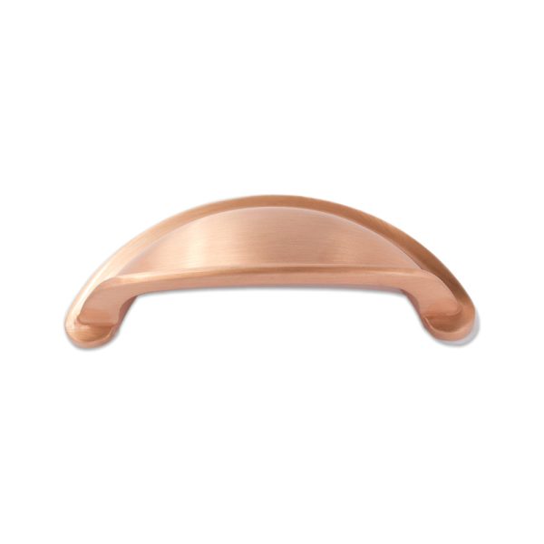 Modern Cup Drawer Pull Copper