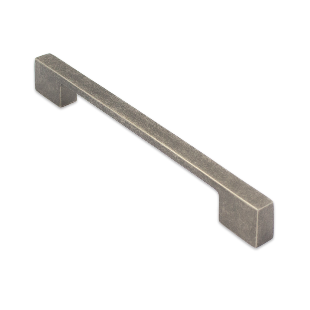 Modern Pull Handle Pewter 185mm