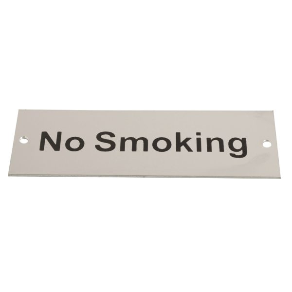 Sign Screen Printed No Smoking SAA
