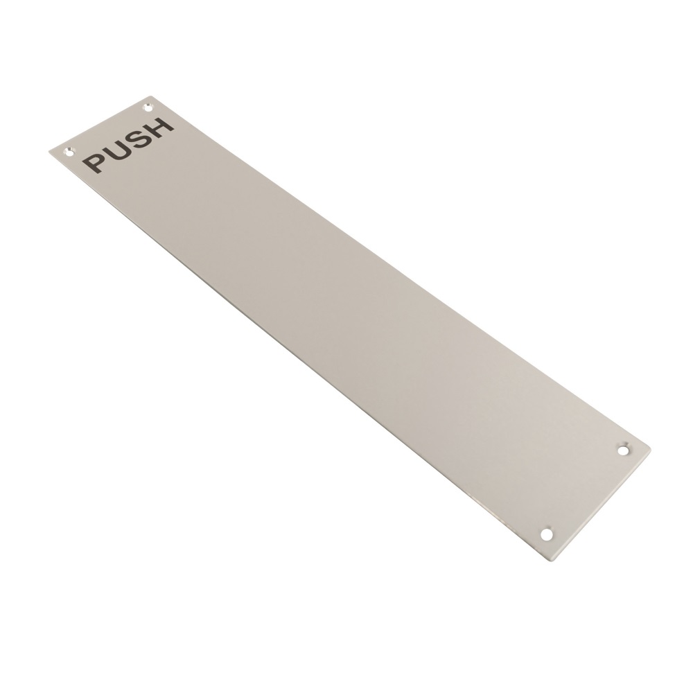 Finger Plate Screen Printed Push SAA 300x75mmx1.2mm