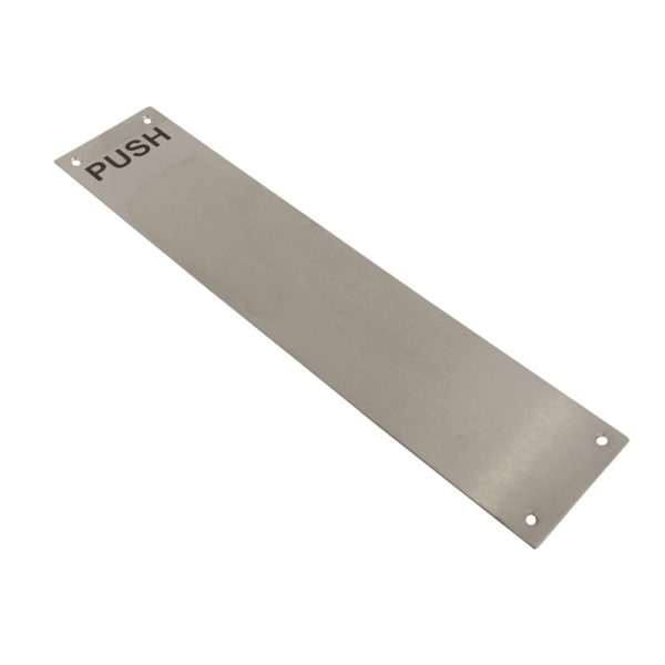 Finger Plate Screen Printed Push SSS