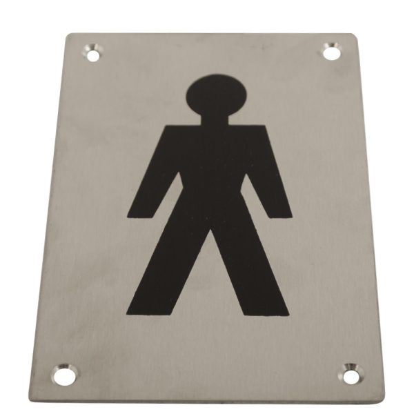 Sign Screen Printed Male PSS 150x100mm