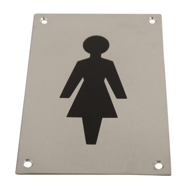 Sign Screen Printed Female PSS 150x100mm