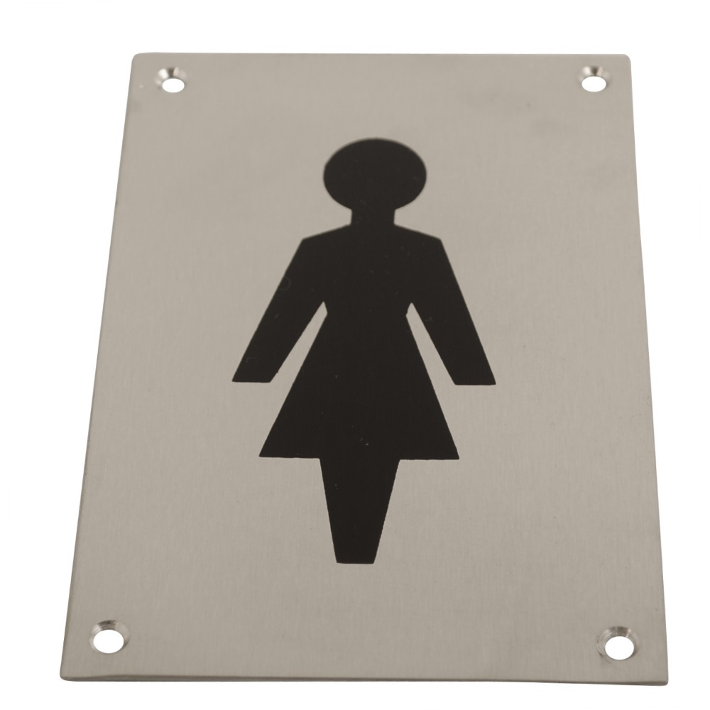 Sign Screen Printed Female PSS 150x100mm
