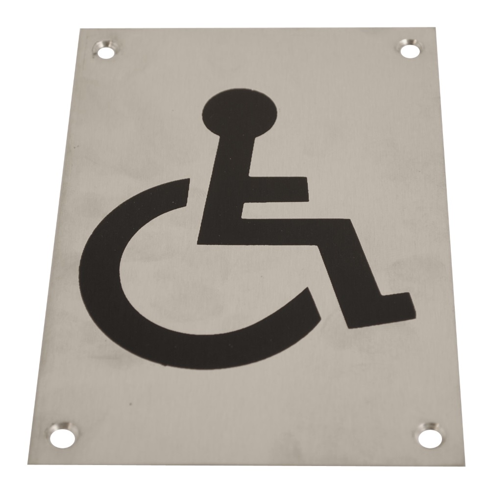 Sign Screen Printed Disabled PSS 150x100mm