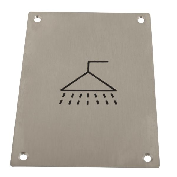 Sign Screen Printed Shower PSS 150x100mm