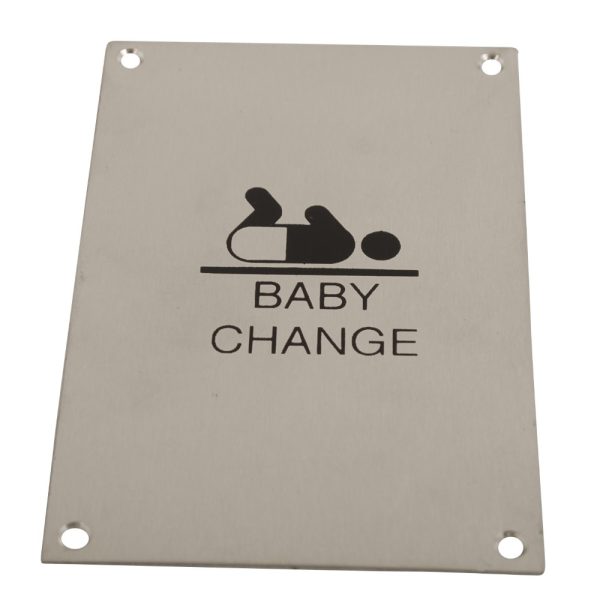 Sign Screen Printed Baby Change PSS 150x100mm