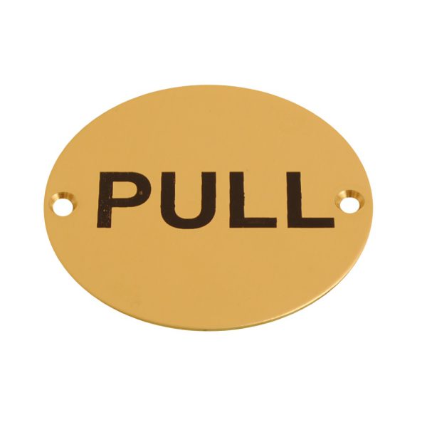 Disc Screen Printed Pull Brass 76mm