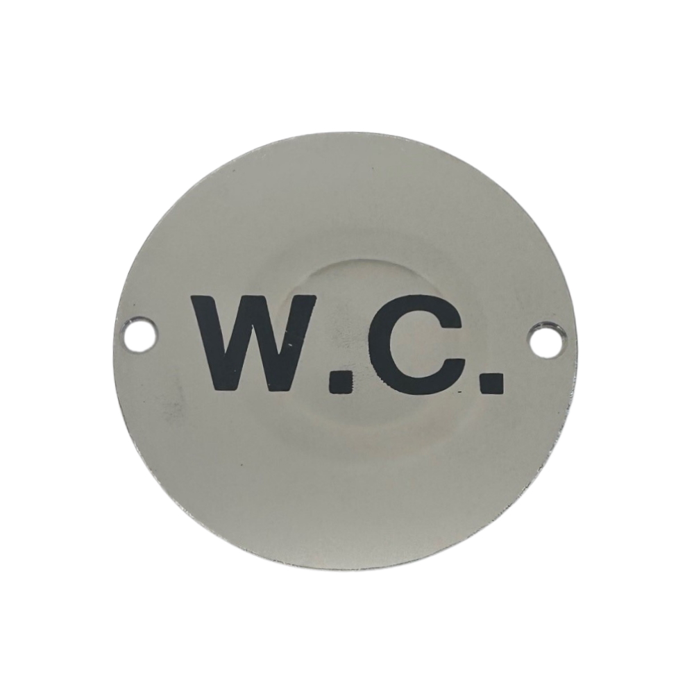 Disc Screen Printed W.C. PSS 76mm