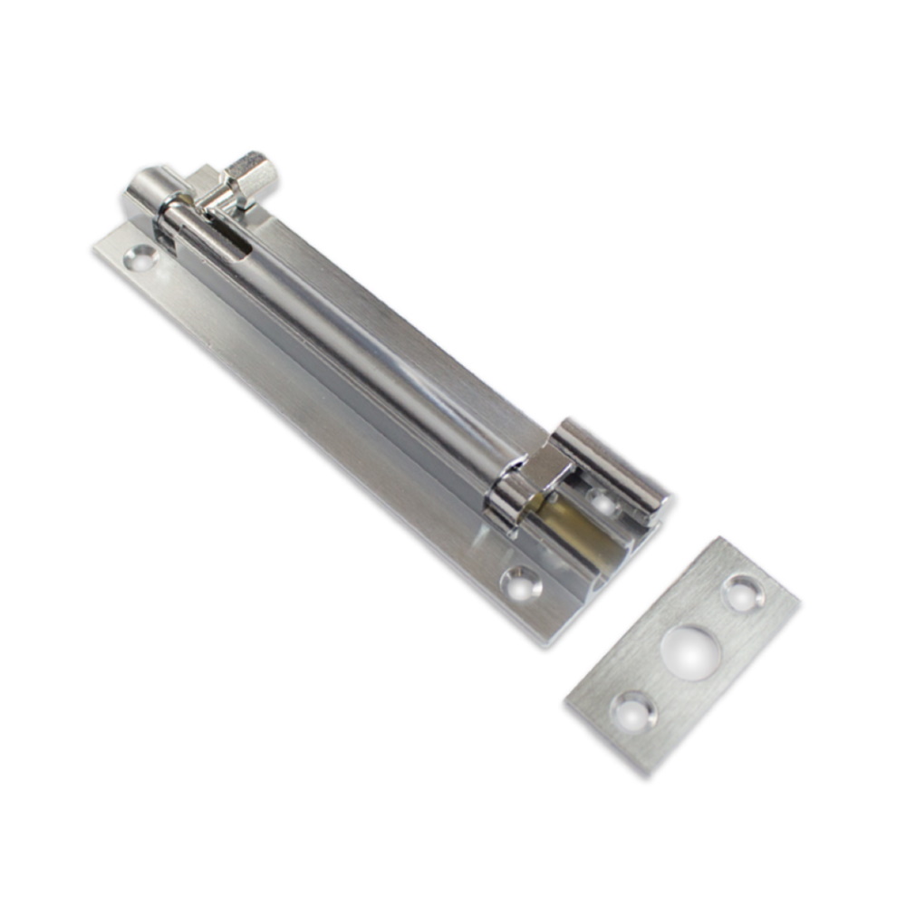 25mm Barrel Bolt Necked Satin Chrome 75mm x 25mm