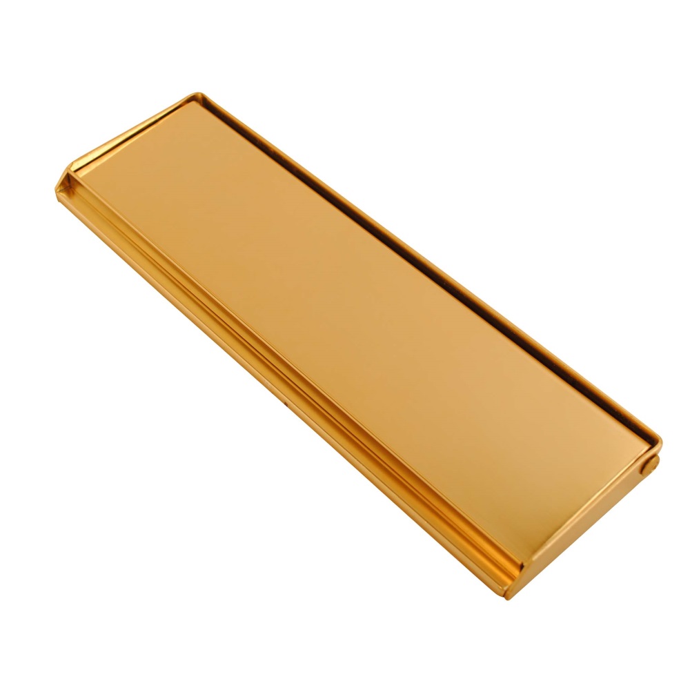 Letter Plate Face Fix Gold 250mmx75mm