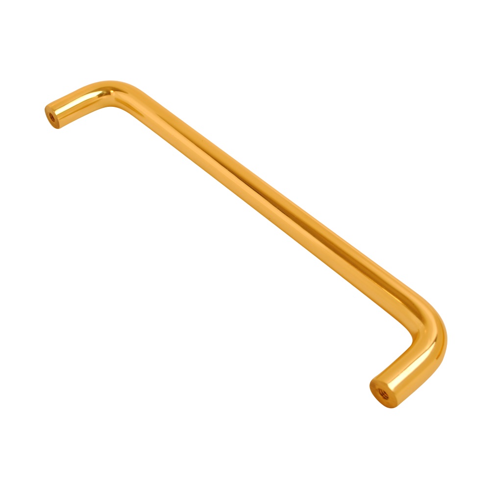 19mm Pull Handle Rear Fix Straight Brass 225x19mm